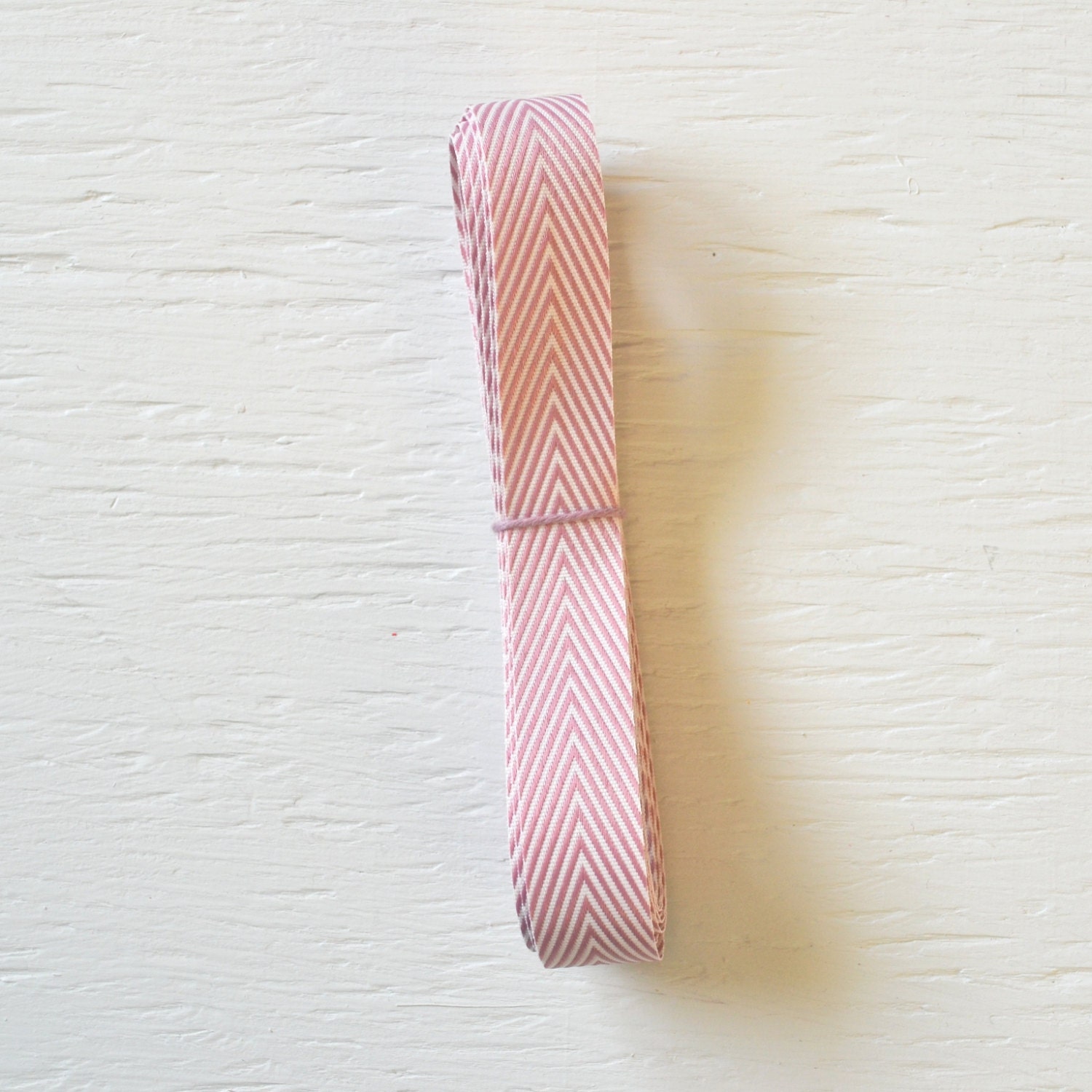 5 yards PLUM chevron twill ribbon, 3/4 inch
