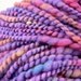 Handspun Bulky Yarn Purple Plied Super Soft PURPLE CLOUDS