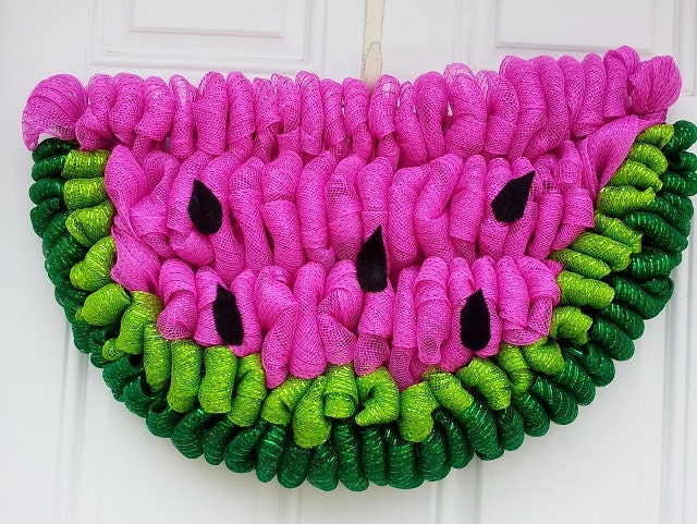 What A Melon Summer Mesh Wreath