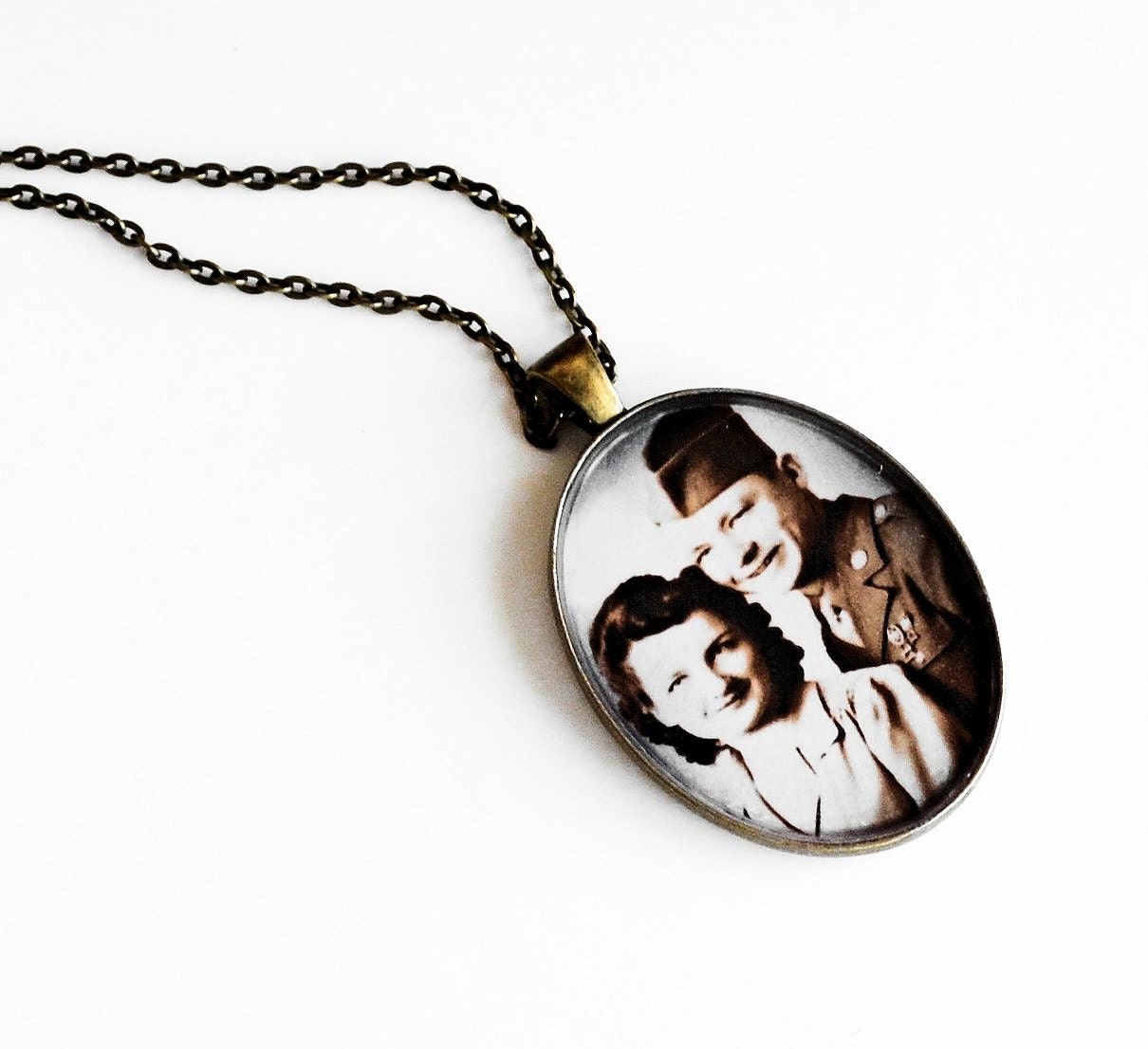 Custom Photo Pendant - Personalized Jewelry- Resin Pendant Necklace- Personalized With Your Photo- Valentine's Day, Mother's Day, Christmas