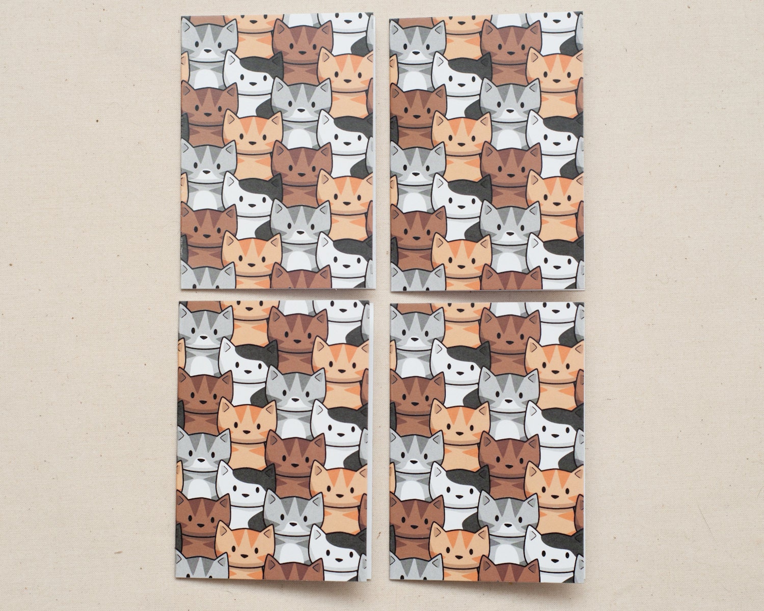 4 Cat Mini-Cards