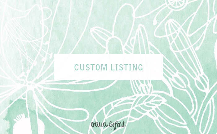 Custom Listing / reserved for Tasha