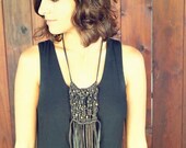 Chocolate Mountain Macrame Necklace