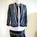 EXQUISITE Glamour 1930s FRENCH Evening Sequin Encrusted Net Top Jacket Blouse - 30s Bombshell Pinup Designer Vixen