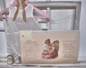 Nursery Poster - Baby Birth Certificate - Stone Lithograph - Nursery Decor - Wall Decor - Paper Ephemera