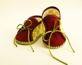 Polka dots and Wine Baby Boy Boottie 0-3 months