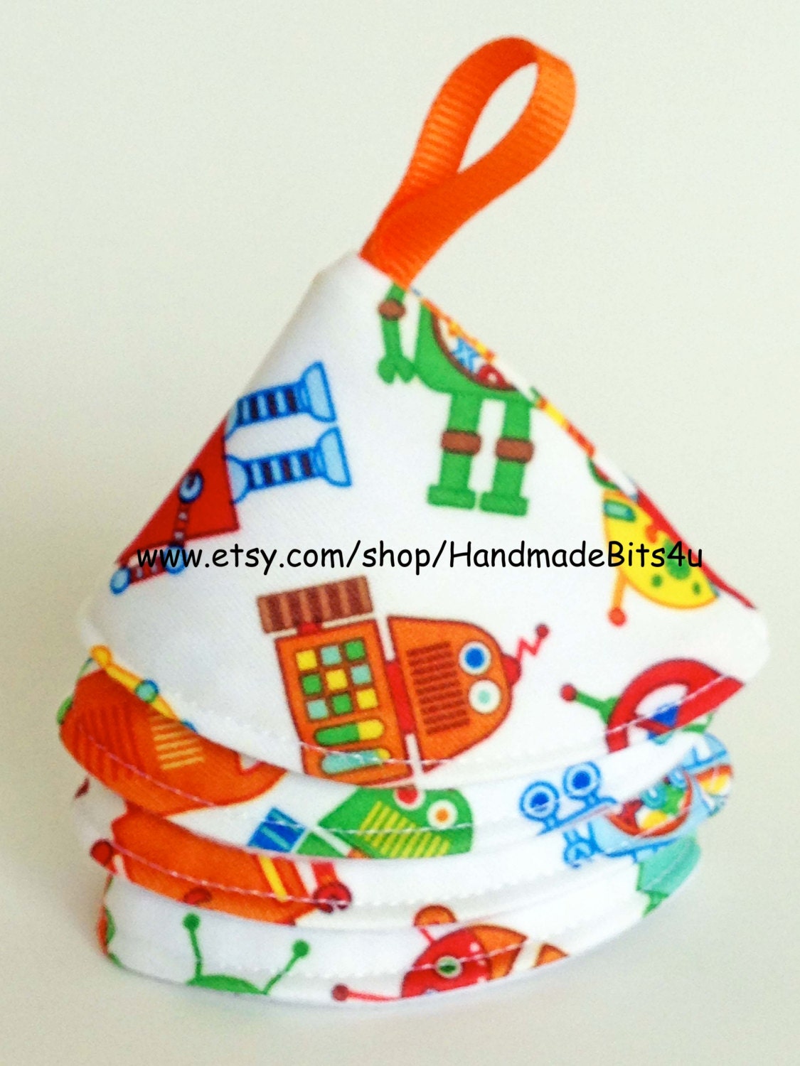 Pee Pee Tee Pees for Baby Boys - Robots - Set of 4