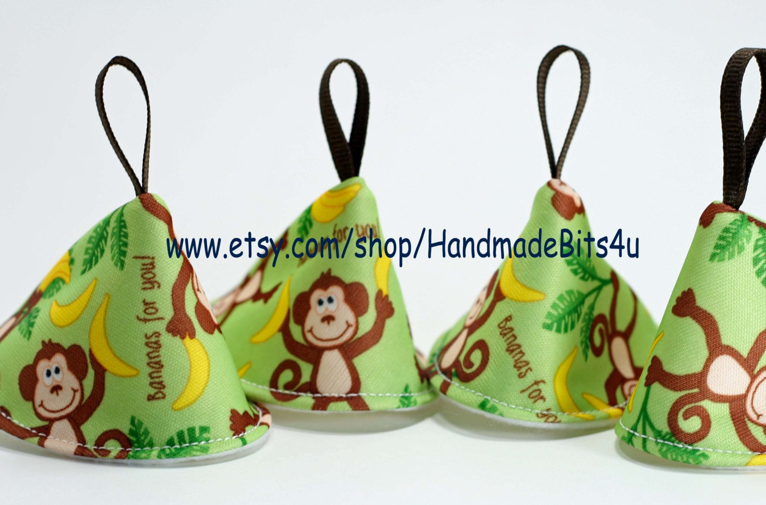Peepee Teepee for Baby Boys - Monkeys on Green - Set of 4