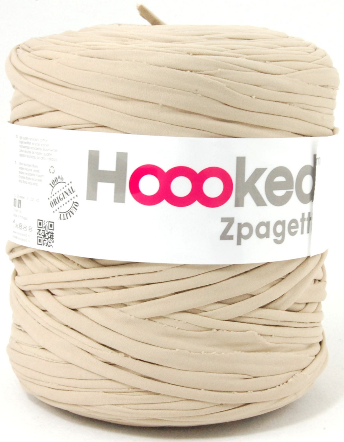 t-shirt yarn 135 yards, recycled cotton tricot named Zpagetti nr 36