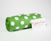Green Dots Crib Sheet - Fitted or Flat