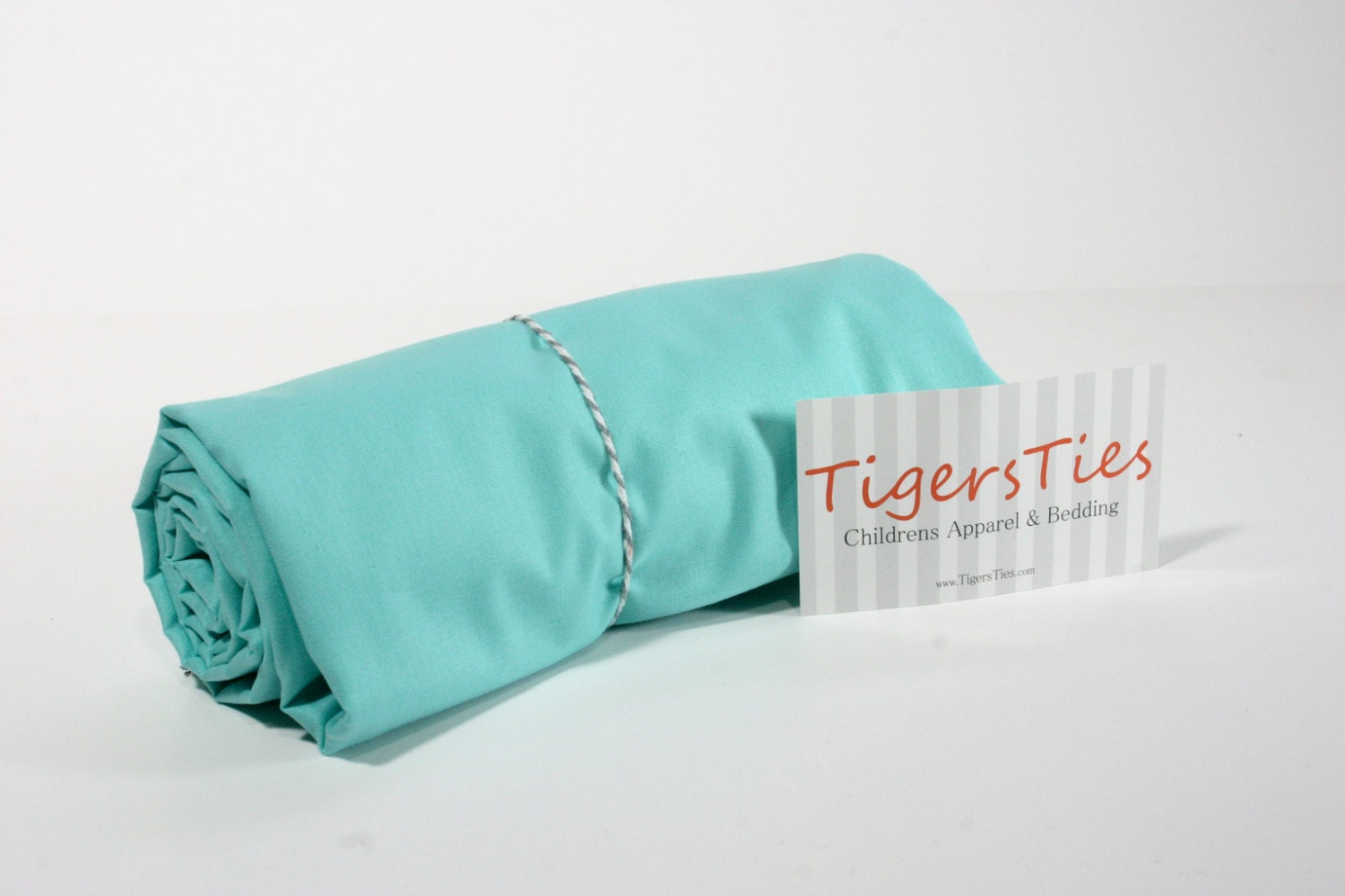 Flat or Fitted Crib Sheet / Toddler Bed Sheet - Aqua