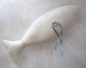 Beach Wedding Pillow - Fish Ring Bearer Pillow - Hawaiian Wedding - Fisherman Wedding