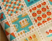 FB20,MINI STAMP illust pattern cotton fabric - Nordic Post and Stamp,1yard,140x90cm