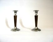 Vintage English  Ianthe Pair of Candlesticks
