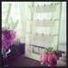 Rustic Antique White Wedding Escort Card Holder Organizer Card Holder Photo Display Reclaimed Wood & Chicken Wire