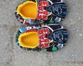 Infant size Slippers--Choose from any fabric in my shop