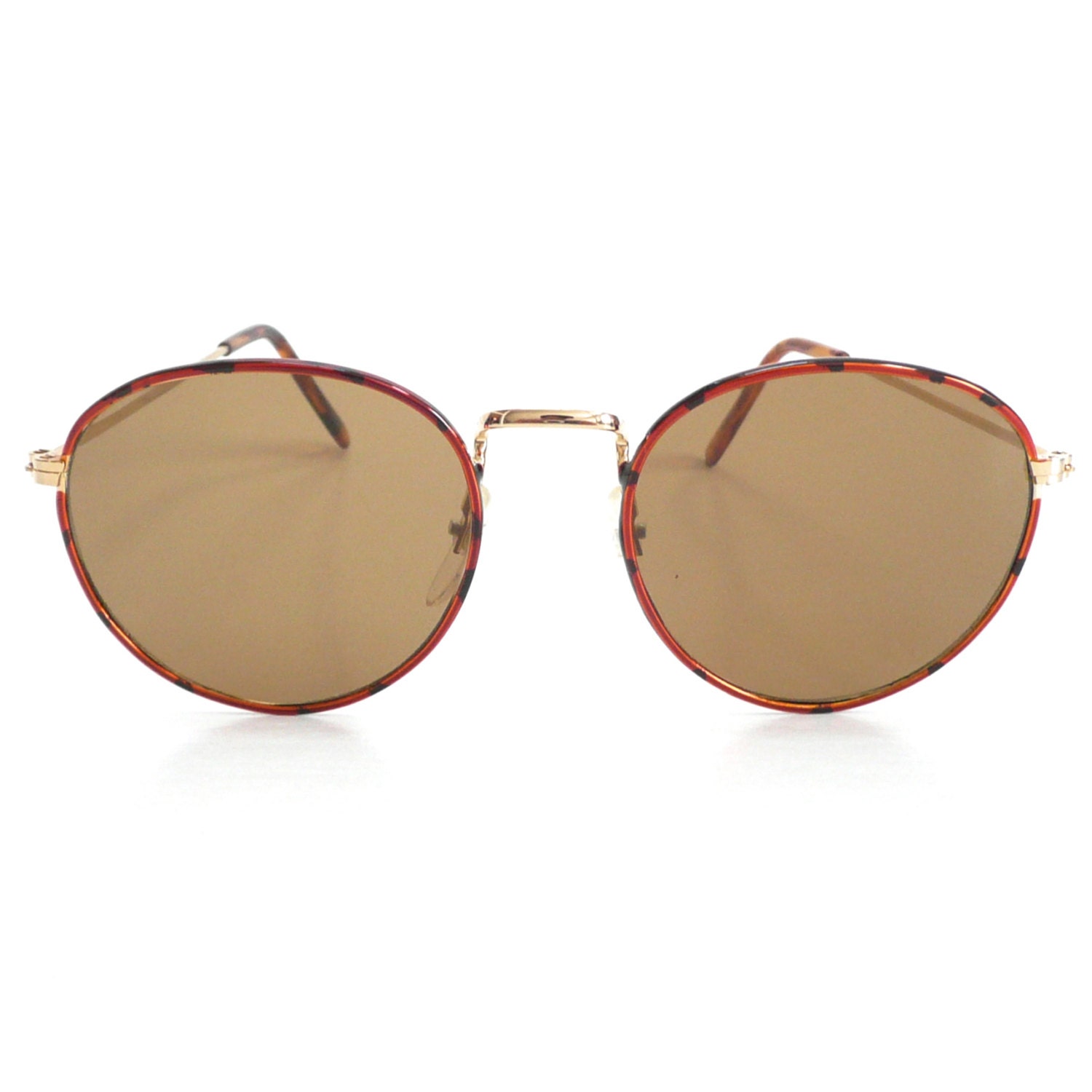 Tortoise Mens Round Frame Oliver Sunglasses / Free Ship USA