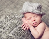 Crochet Hat PATTERN - Fedora Hat Crochet Pattern - Instant Download PDF 204 - Newborn Baby to Adult - Photography Prop Pattern