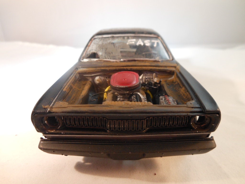 1970 Plymouth Duster 1/24 scale model car in black