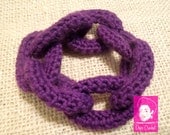 Crochet Bracelet - Crochet Cuff - Purple - KIA Bracelet