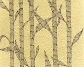 Original spring green beige watercolor painting modern affrodable art home decor gift under 60
