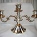 Vintage Silver plated 3 tier Candelabra w/ Brass Accents Only 15 USD