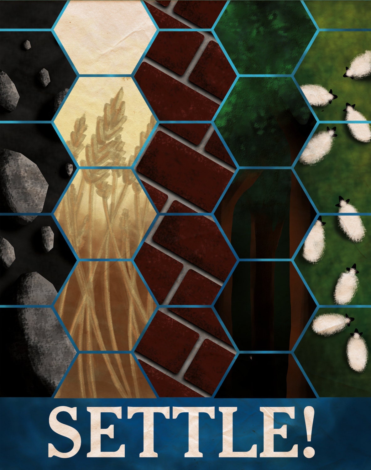 Settlers of Catan Propaganda Poster