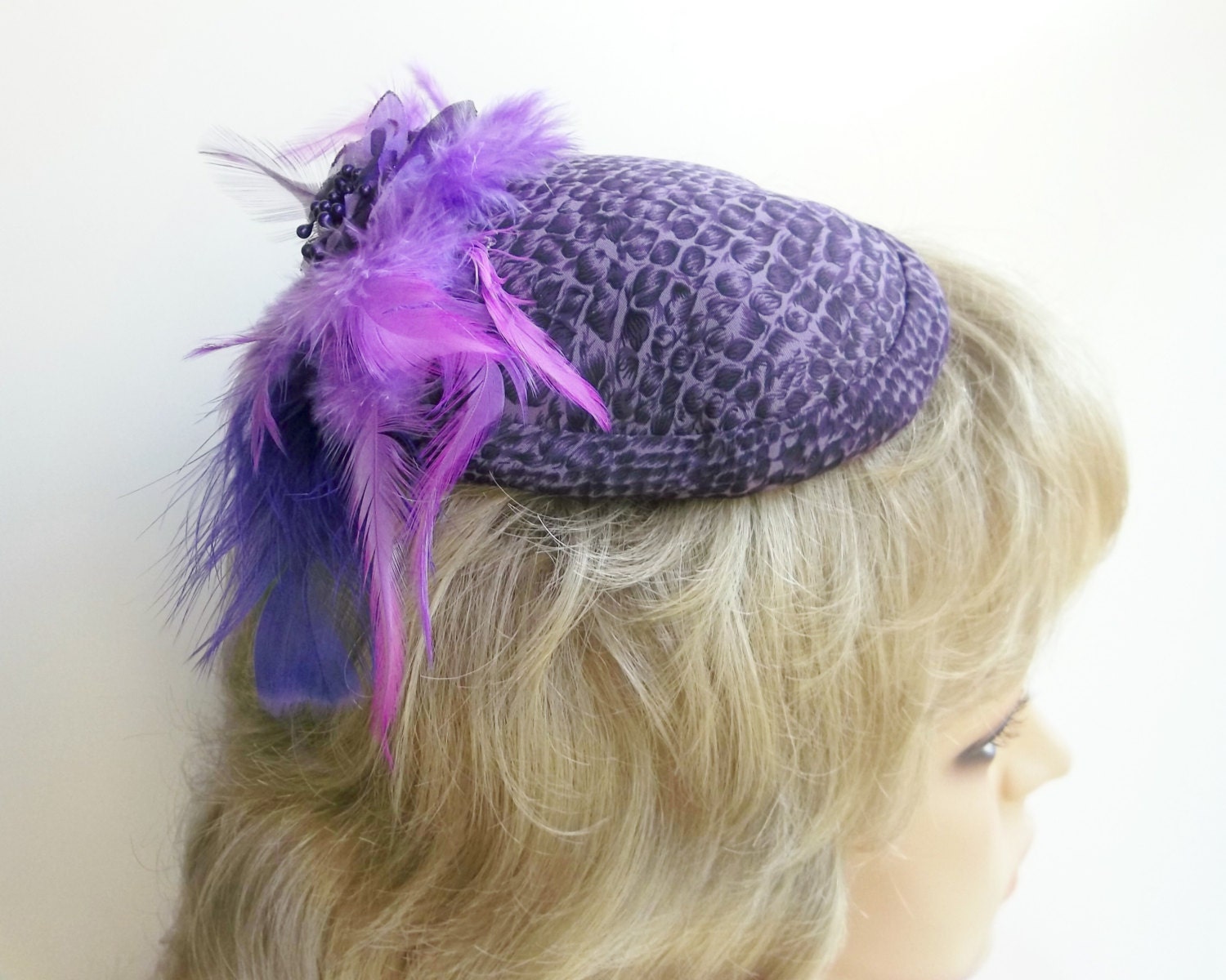 Purple Fascinator Hat