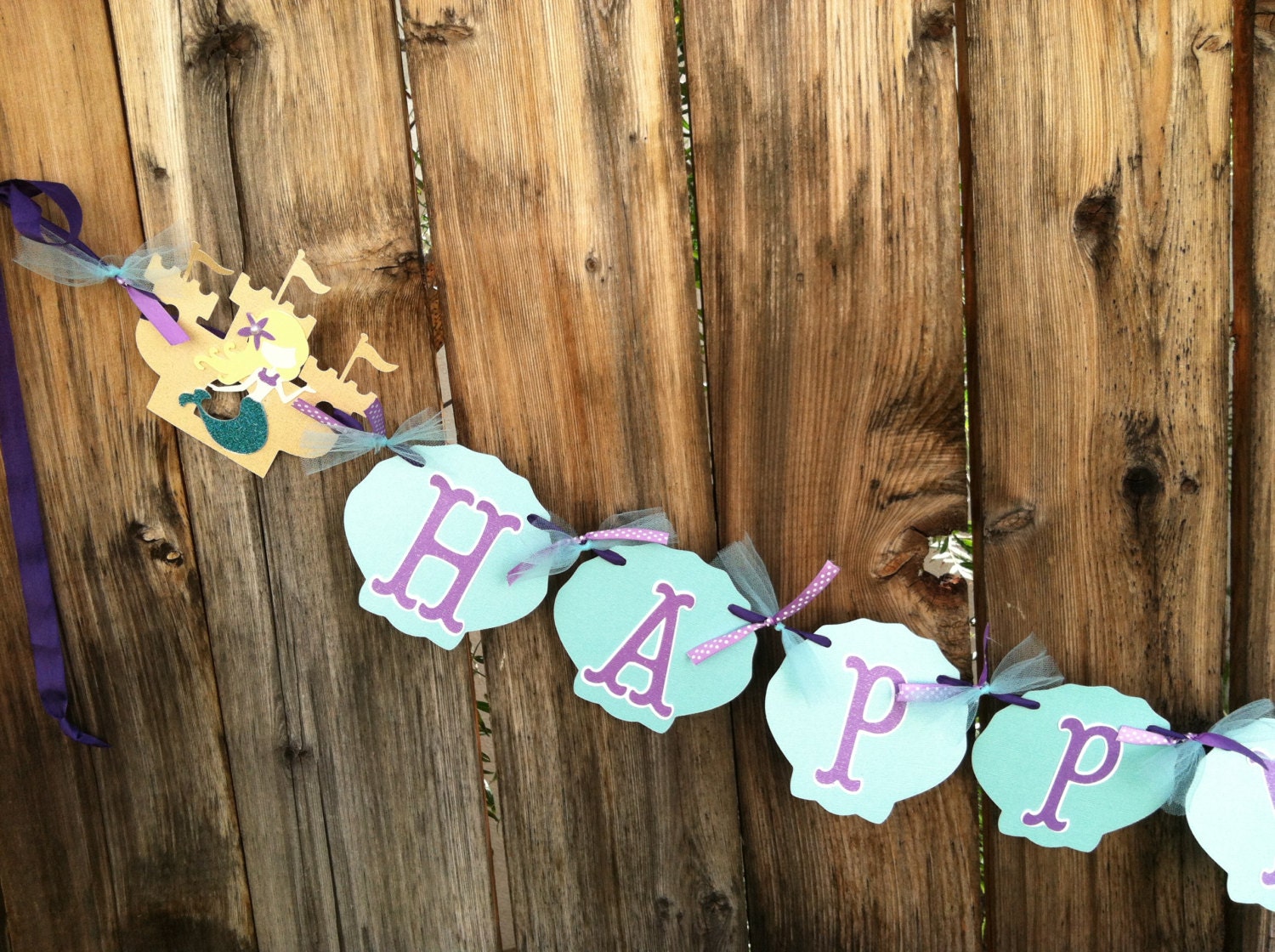 Under The Sea Mermaid Happy Birthday Banner Party Decoration Il_170x135