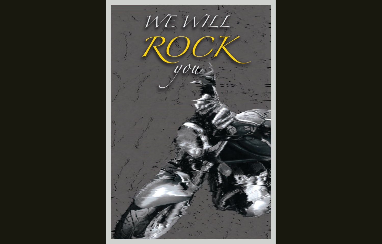 We will rock you art print, digital print, poster design, wall decor, quote print