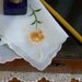 Yellow Sunflower Hanky Summer Wedding Bride's Handkerchief Something Old