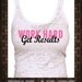 WORK HARD- workout Tank Top- Burnout Razor back tank