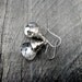 Crystal Clear Wrapped Earrings, Flat Briolette