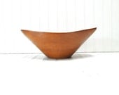 SALE Vintage Teak Wood Serving Bowl Mid Century Danish Tray
