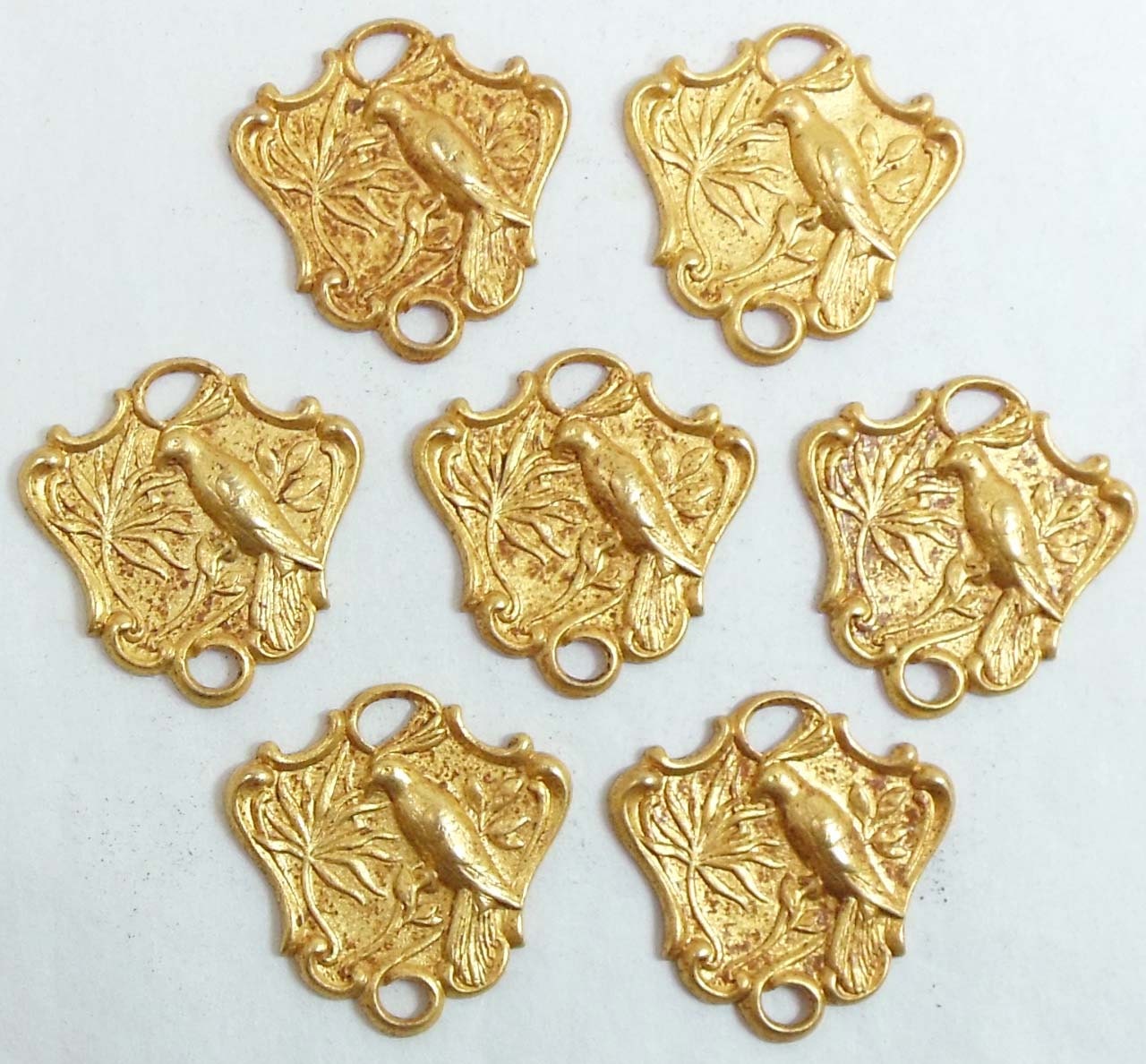 Bird Of Paradise Stamping Connector, Russian Gold Plate, Item03778