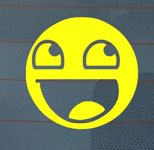 Awesome Smiley Vinyl Decal