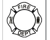 Fireman Decal - 4"x4" - Custom Sport Logo