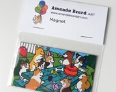 Corgi Birthday Magnet 2" x 3.5"