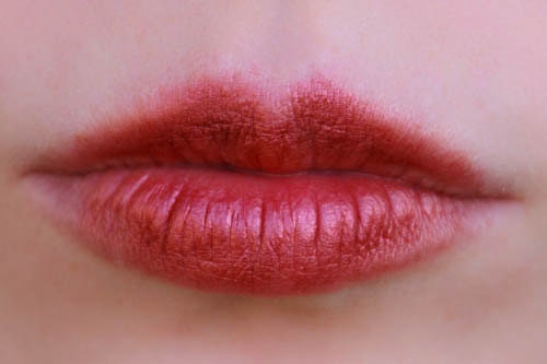 red lipstick natural vegan . Atonement
