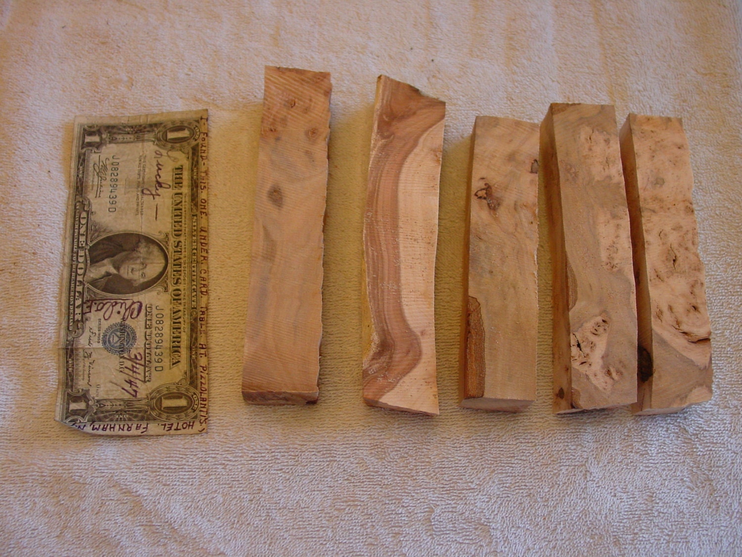 5 apple burl/figured pen blanks