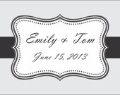 50 4x3 Floral Wedding Favor / Welcome Bag Labels/Stickers Il_170x135