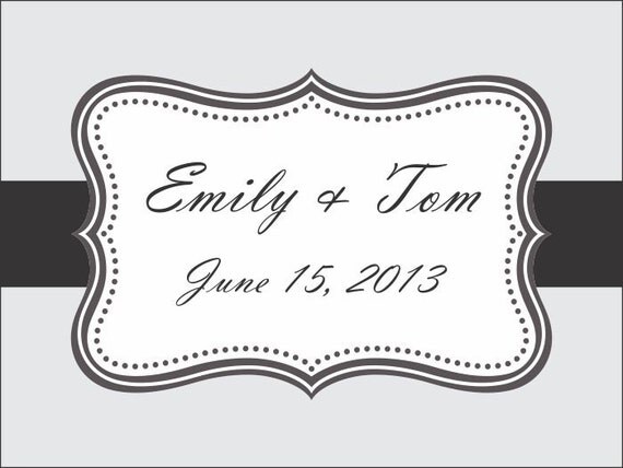 50 4x3 Floral Wedding Favor / Welcome Bag Labels/Stickers Il_570xn