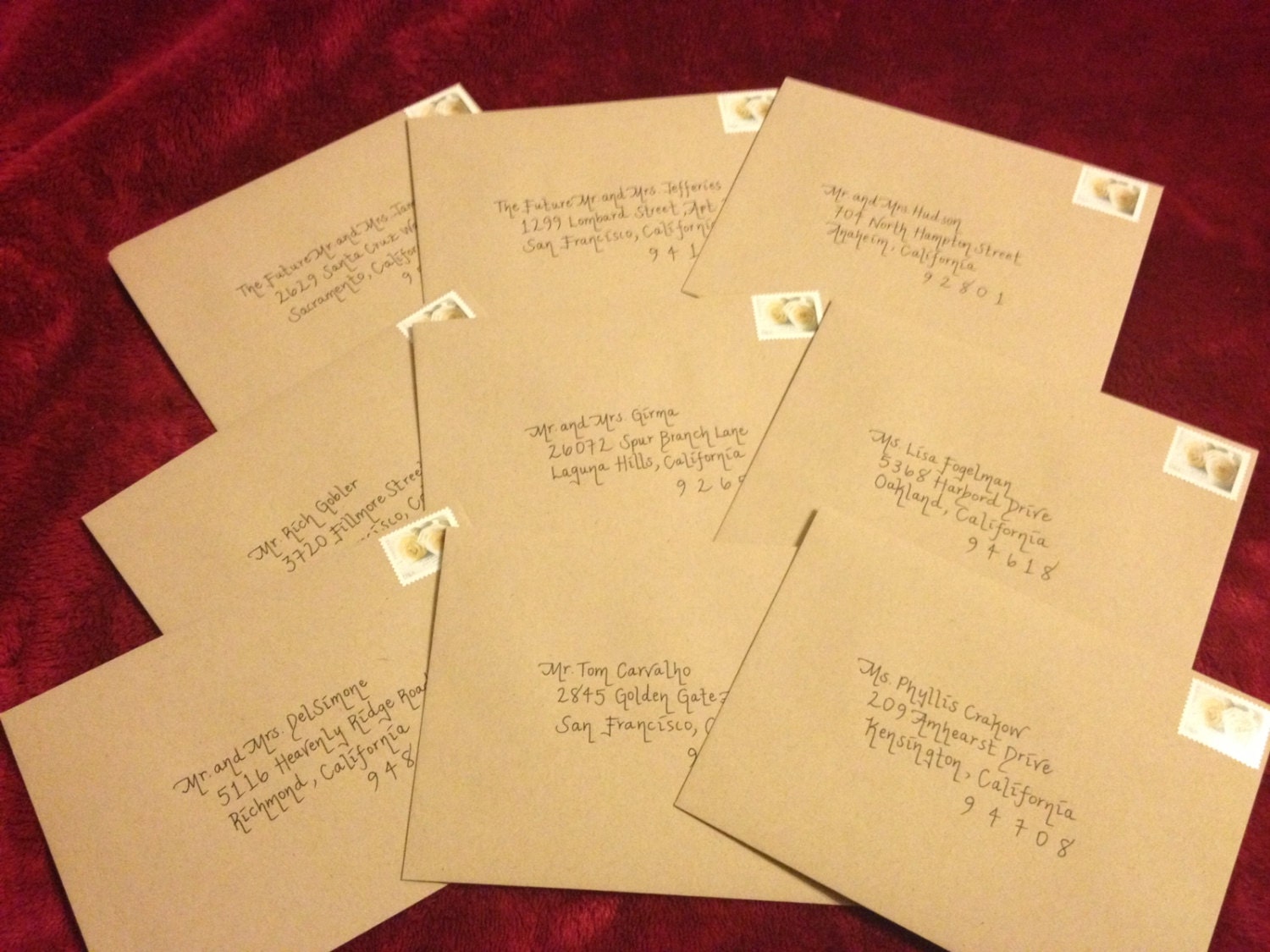 Addressed Envelopes