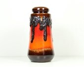 Fat Lava Pottery Vase Scheurich West German