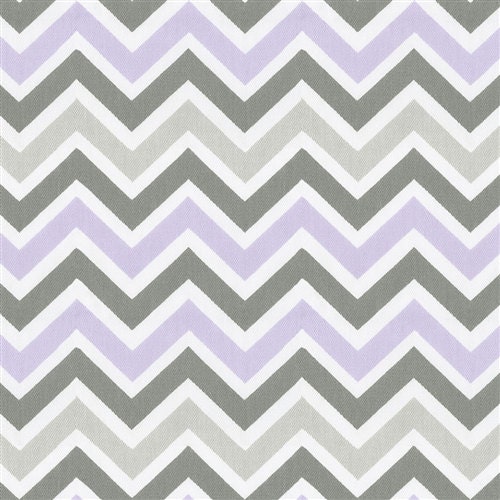 Lilac Gray Chevron and Minky Boppy Cover