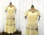 1950s dress / vintage 50s dress / Polly Wolly dress