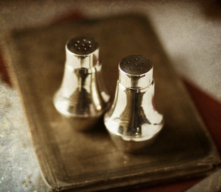 Vintage Sterling Silver Salt and Pepper by Ouchin
