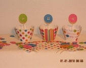 Lalaloopsy Cupcake Wrappers and Button Toppers