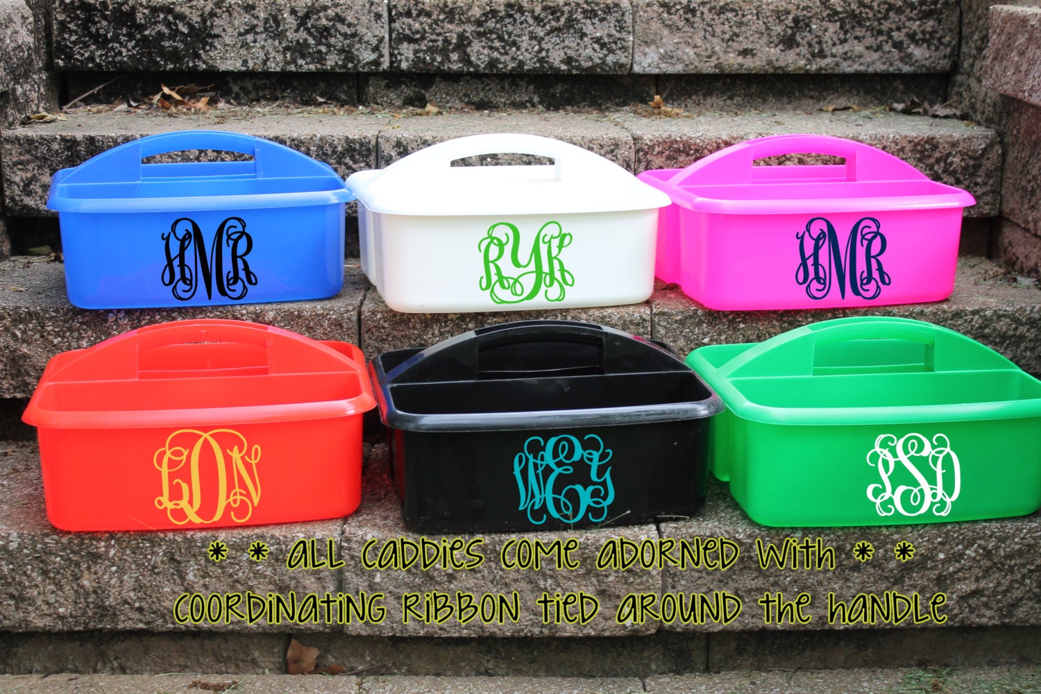 Personalized Shower Caddy  - - - Assorted Colors/Designs