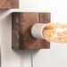 Rustic Wall Lamp I- Rustic Wall Sconce, Salvaged Wood Lamp, Exposed Edison Bulb Lighting, Rustic Night Light